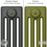 CI-RC-GREEN-013 - Richmond Green 4 Column Victorian Cast Iron Radiator H660mm x W776mm CI-RC-GREEN-013 - Richmond Green 4 Column Victorian Cast Iron Radiator H660mm x W776mm